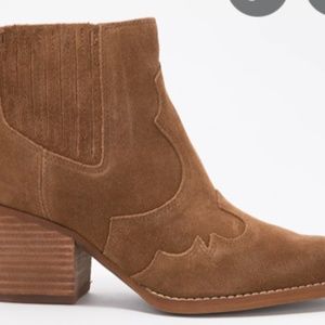 Sam Edelman Winova Suede Western Ankle Boots